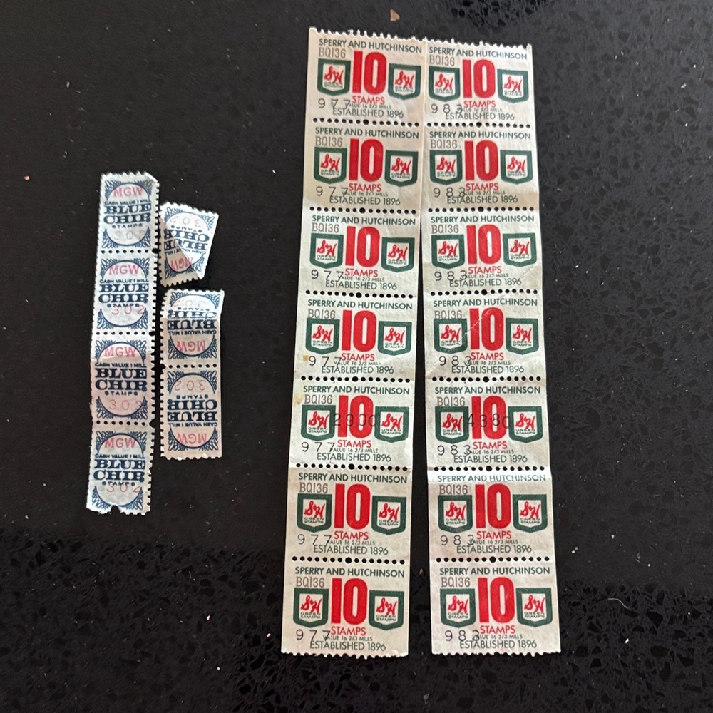 Vintage S&H Green Stamps and Blue Chip Stamps